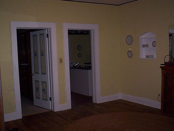 Dining Room w doors to Master BR and Kitchen