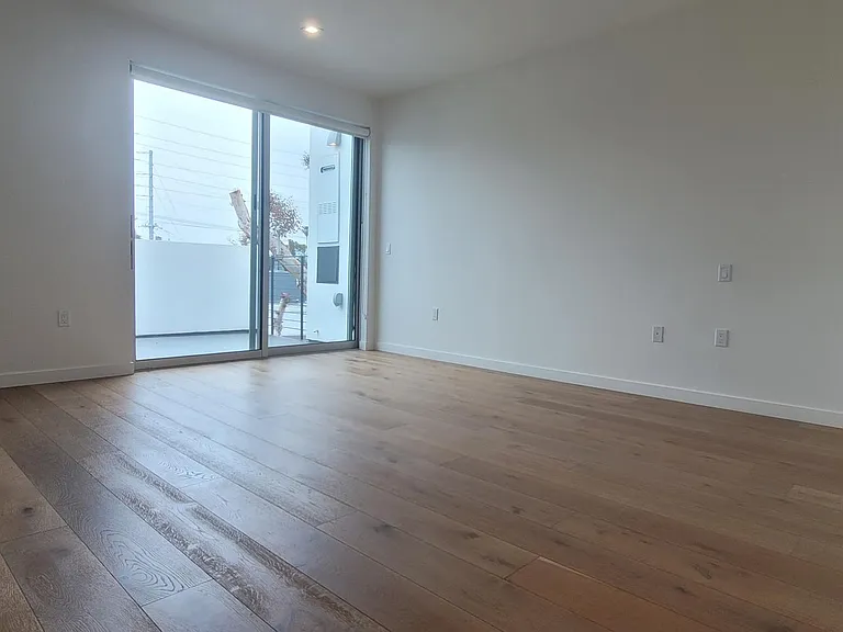 Upstairs has own patio