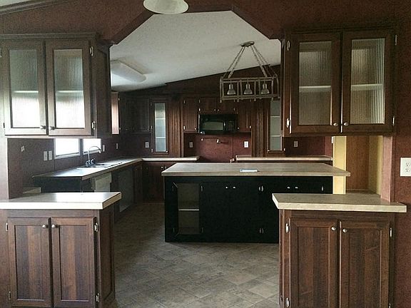 View into kitchen