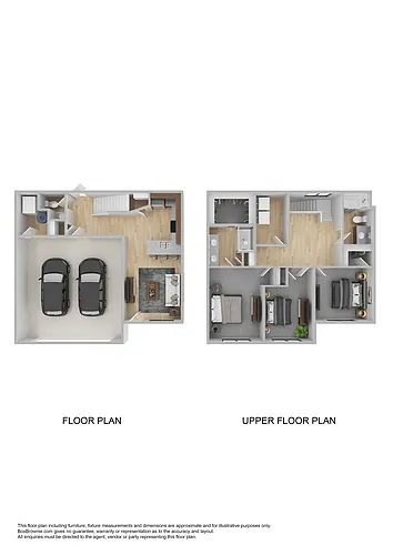 Floor plan 3 Bedroom 2.5 Bathroom