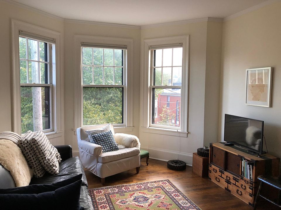 Living room is south facing - beautiful light!
