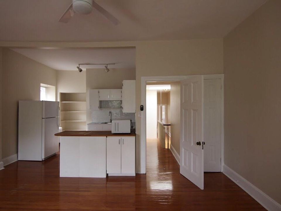 Open living room and kitchen