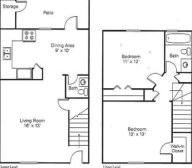2 Bedroom Townhome 2 Bedroom Townhome