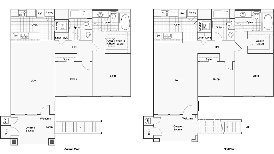 Floor plan Santiago