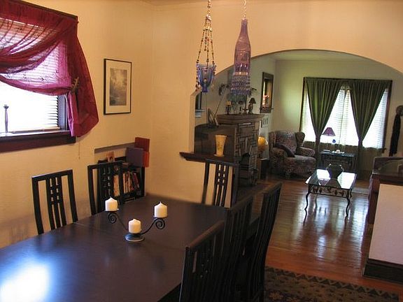 dining room, arched doorway