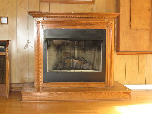 Gas fireplace in great room.