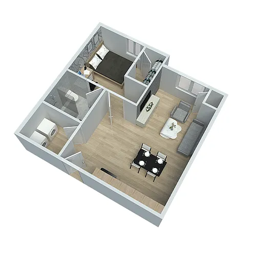 Floor plan 1BEDROOM
