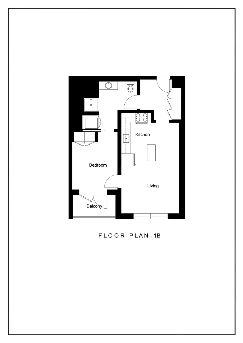 Floor plan 1B