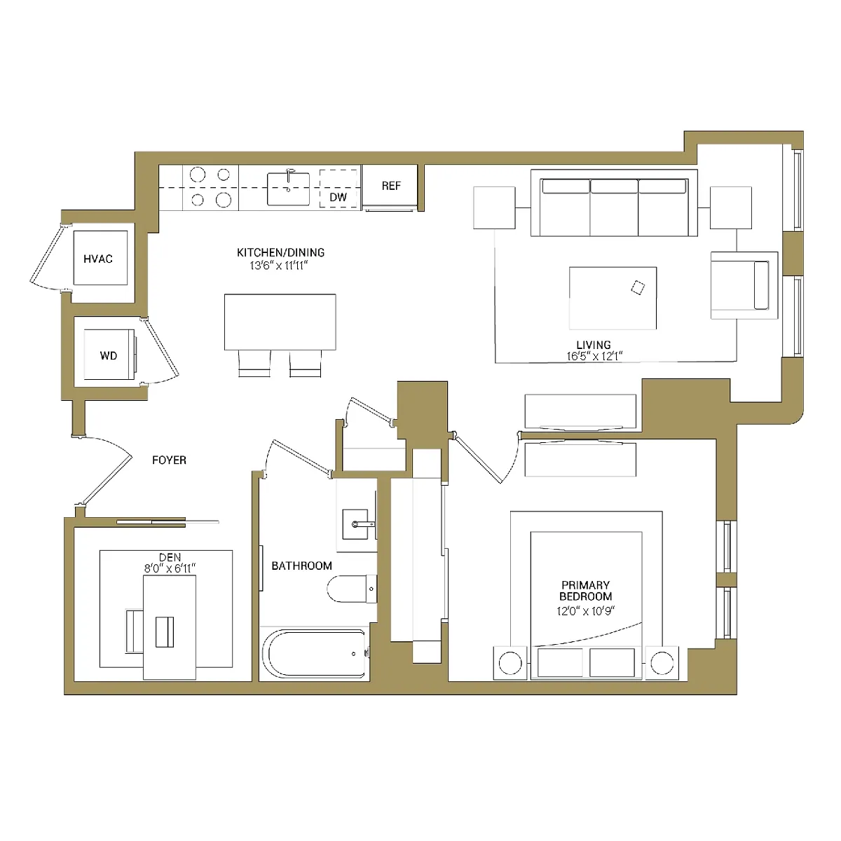 Floor plan A3A Den