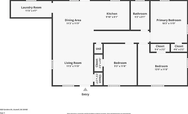 3 bed, 1.0 bath, 960 sqft, $1,545 — Photo 2
