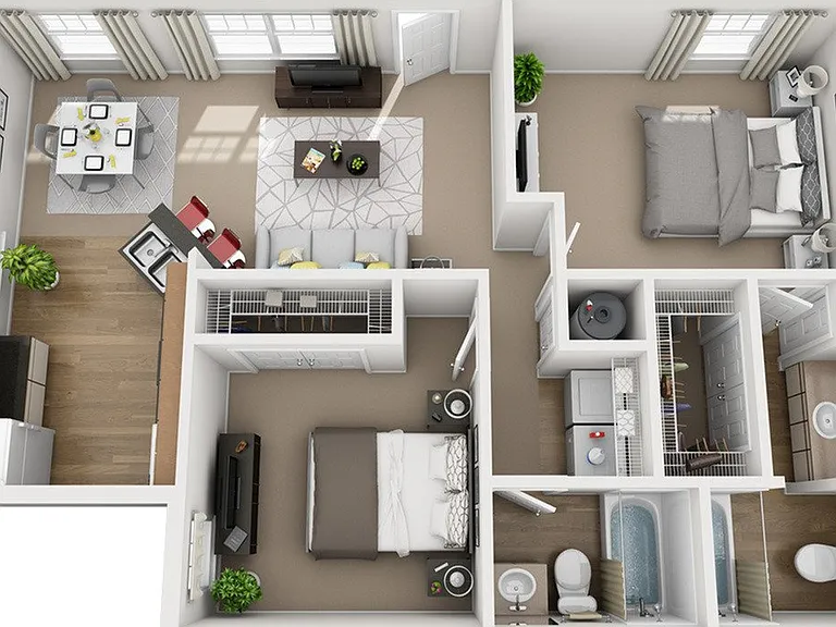 2 Bedroom Floor Plan 2 Bedroom Floor Plan
