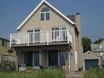 View of the house from the beach.