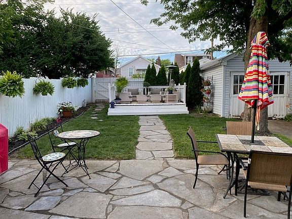Fenced in backyard. In the process of updating fence/patio/landscaping