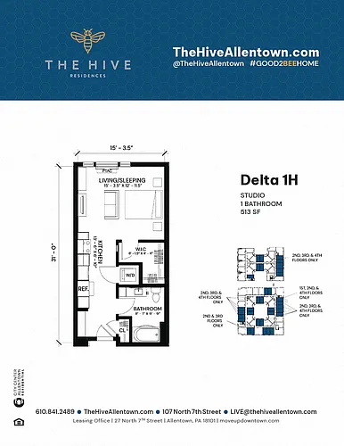 Floor plan Delta 1H
