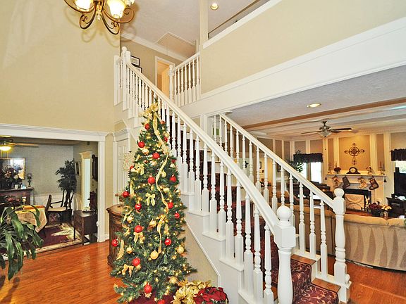 Beautiful stairwell at entry.