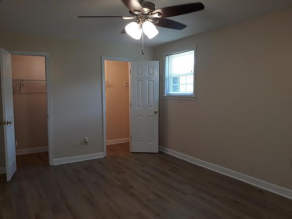 Bedroom with two closets.