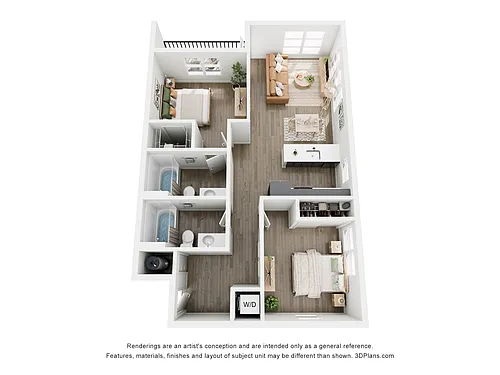 Floor plan 2 BR C