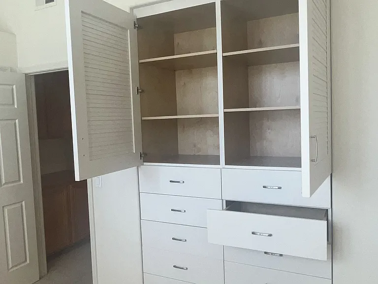 2nd Bedroom down stairs built ins