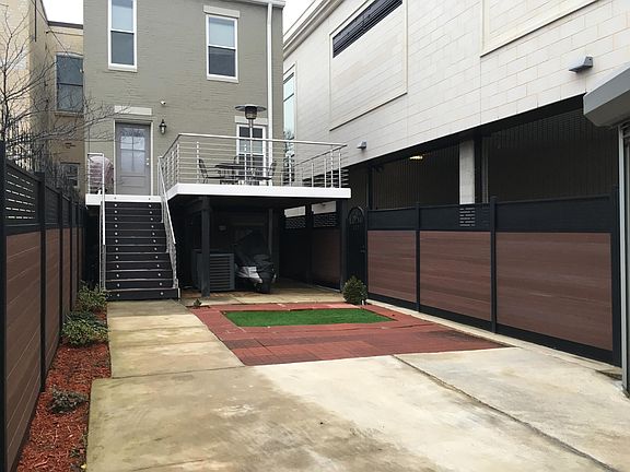 Rear yard and parking