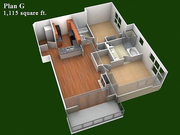 3d plan of interior