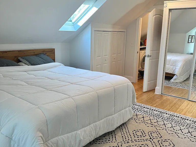 King Bed with room for night stand- actual photo not AI