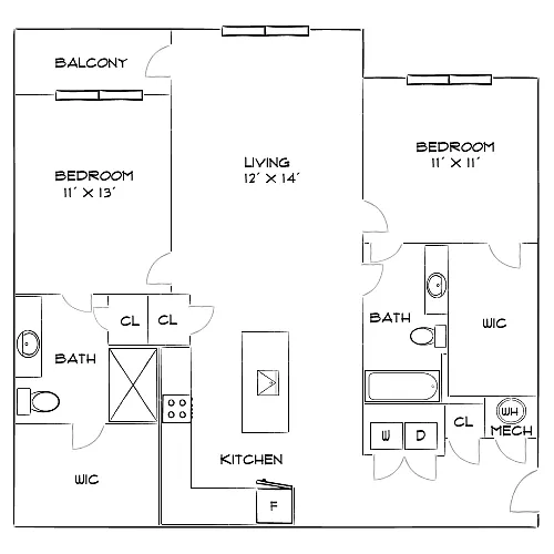 Floor plan Design 2B