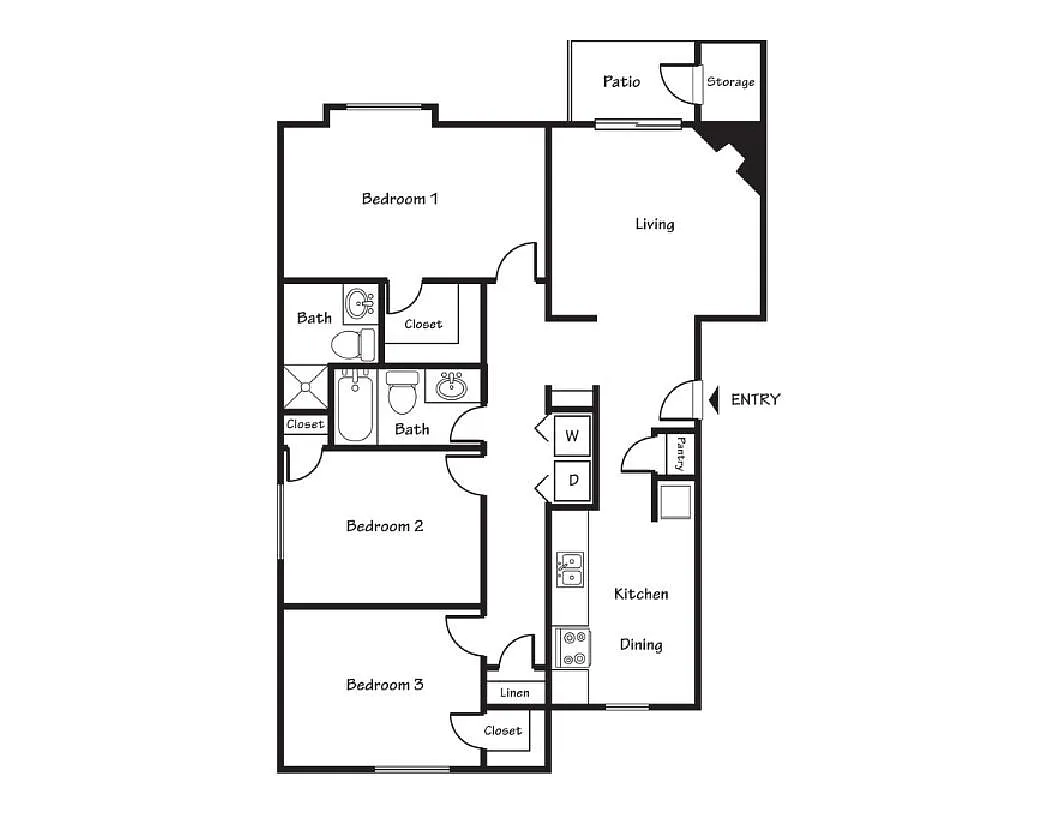 Floor plan 3X2 A