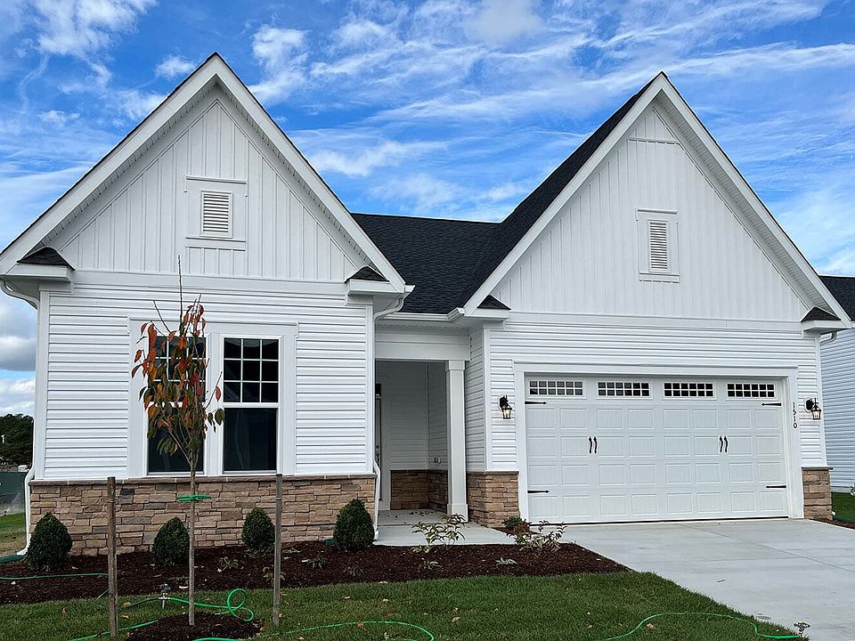 The exterior of the Monet III on homesite 1109 at Lakeside at Trappe.