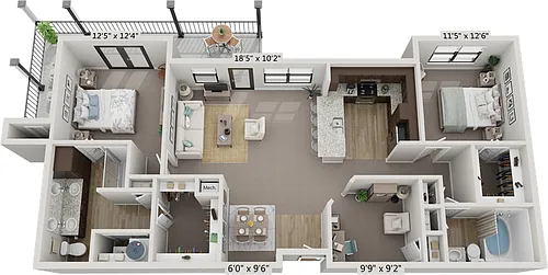 Floor plan The Palermo | B3