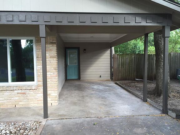 Off street, covered parking