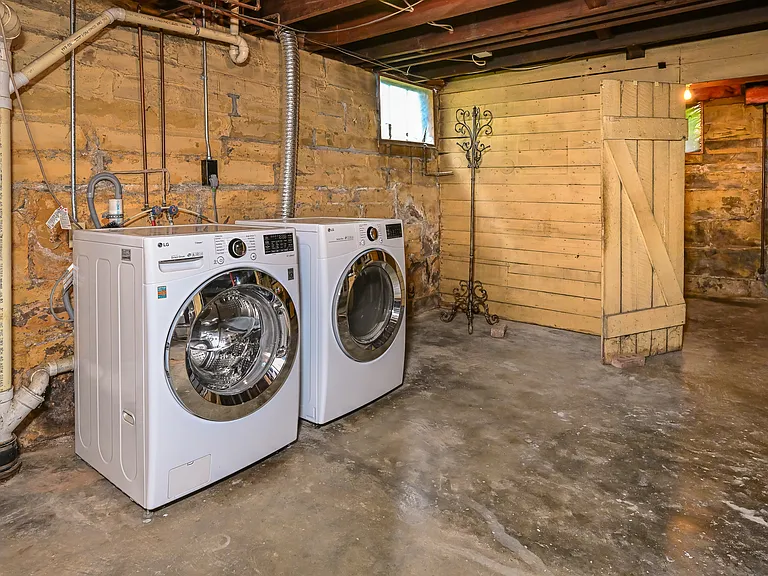 New Washer and Dryer in basement
