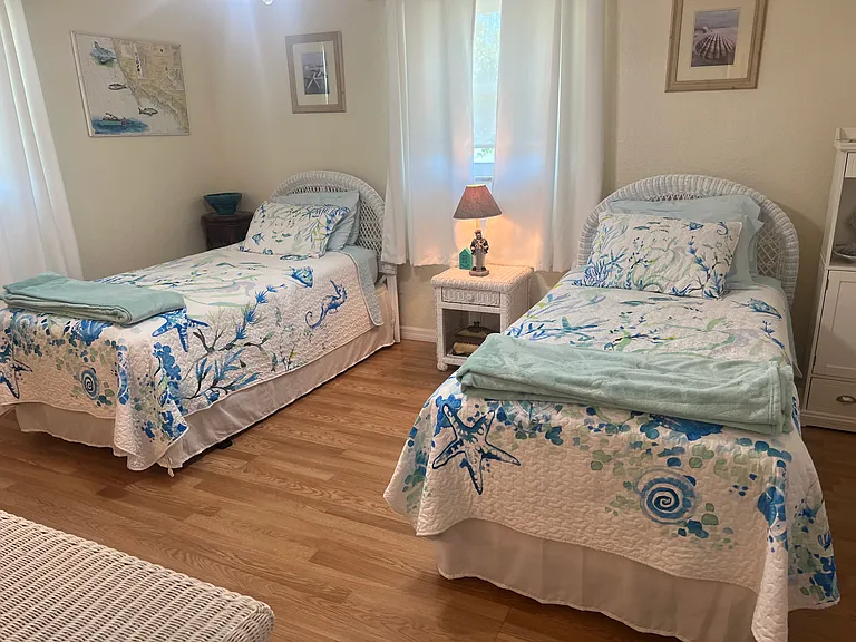 Two twin beds in 2nd Bedroom