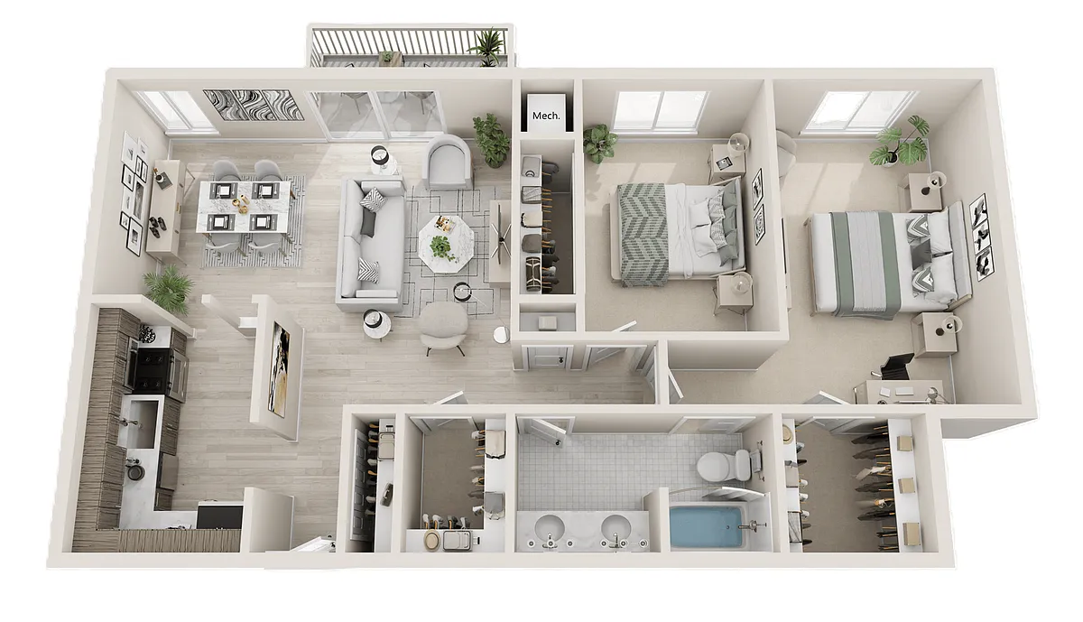 Floor plan 2B1R