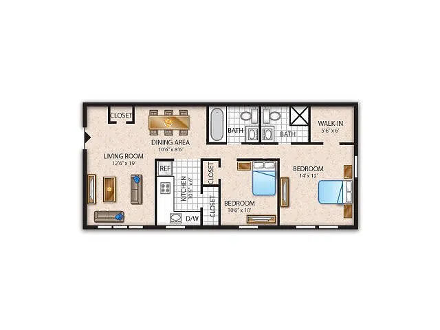 Floor plan B2R