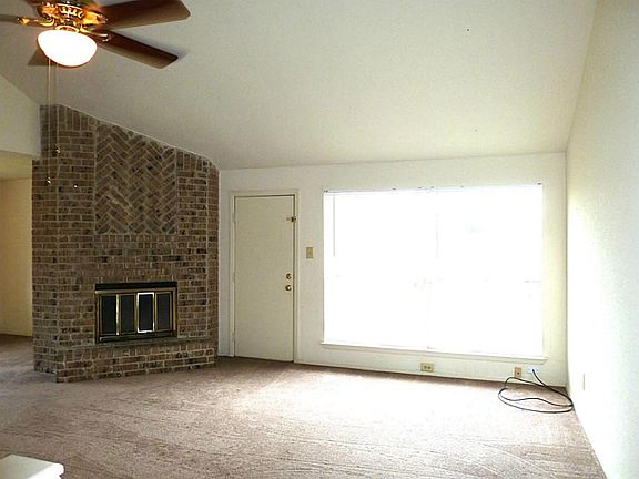 View of the family room when entering the front door.