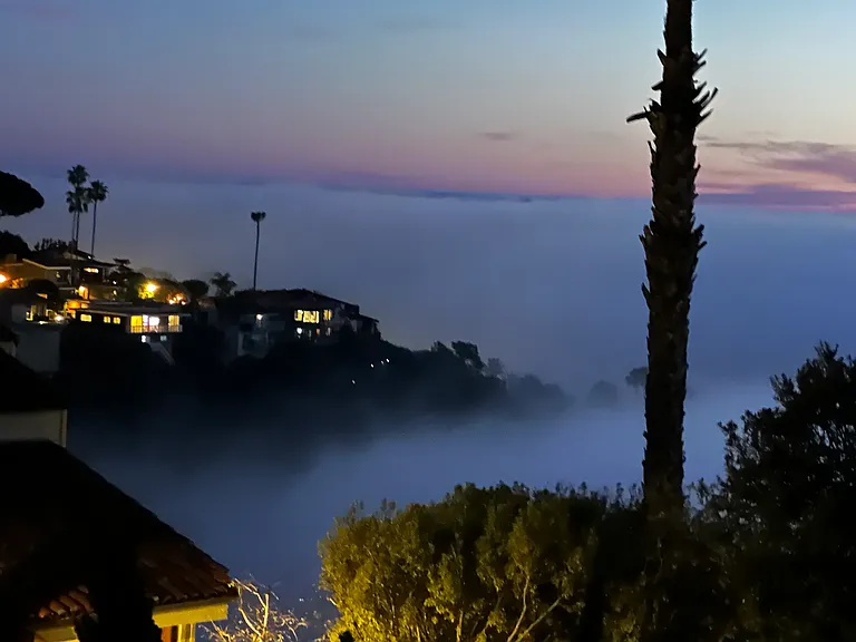 Marine layer from front deck