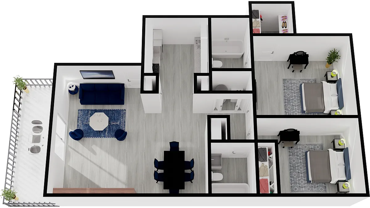 Floor plan Secretariat - 2x2
