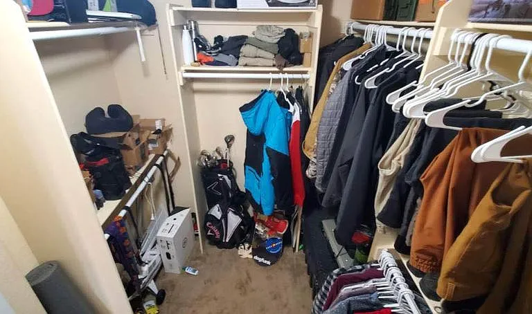 walk-in closet, plus another linen closet in the room