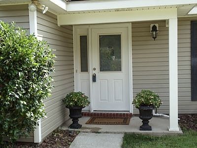 Welcome!  Covered front porch with motion lights.