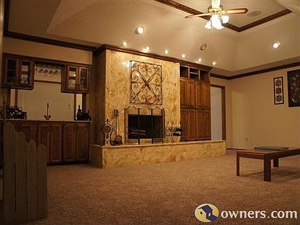 Fireplace and built in entertainment center