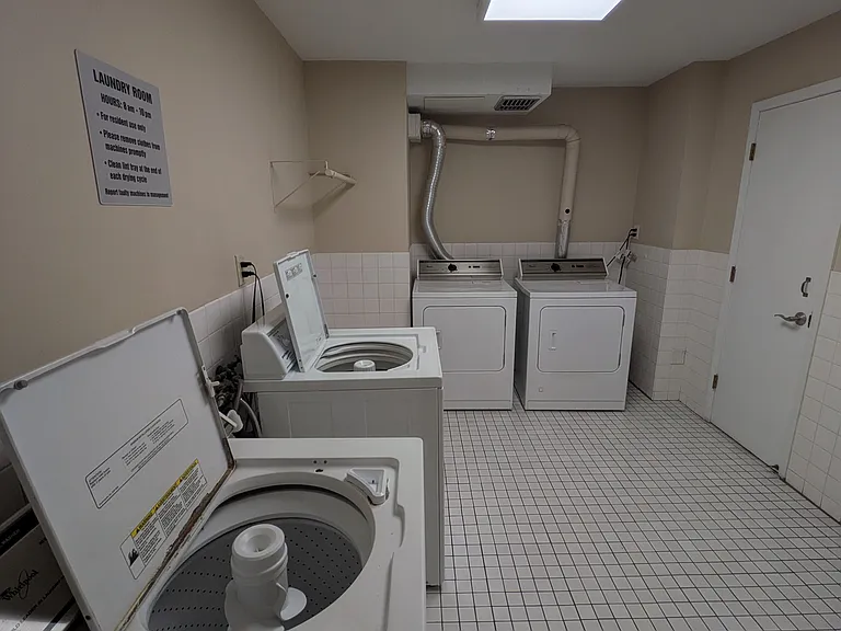 Free shared laundry on same floor.