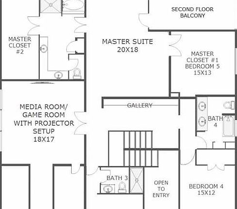 Example Floor Plan - Second Floor