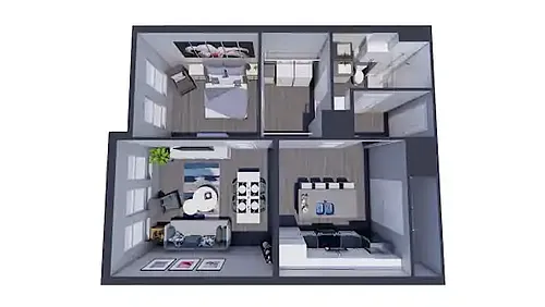Floor plan Bldng 2 - Interior 800 SF