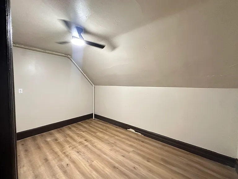 3 of 3 rooms upstairs- no closet