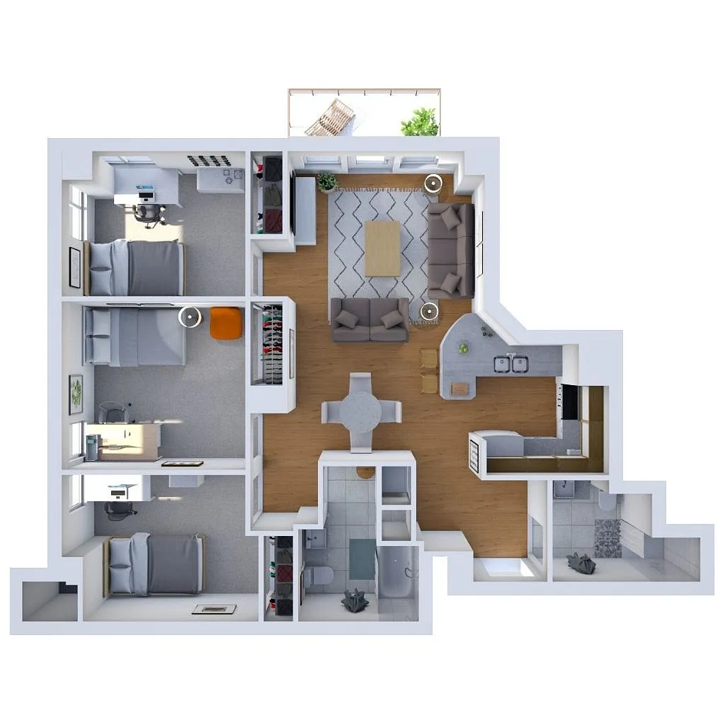 Floor plan 3B