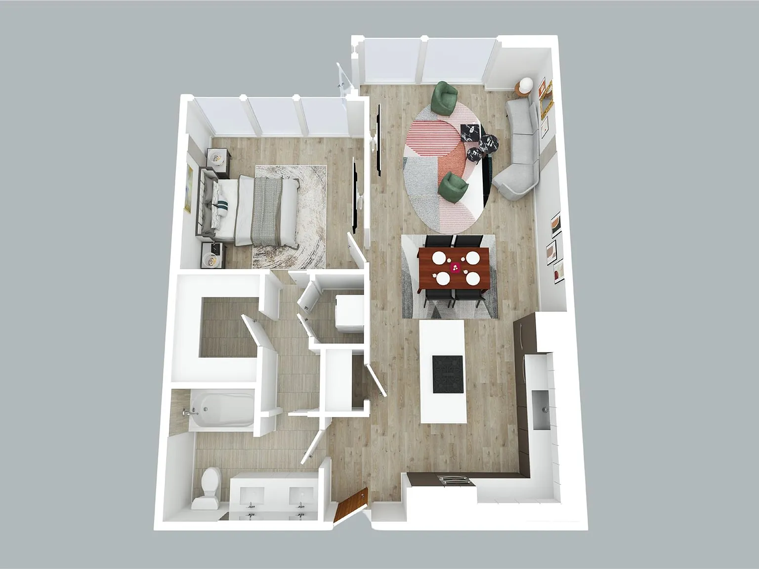 1 bed, 1.0 bath, 910 sqft, $3,400 — Photo 2
