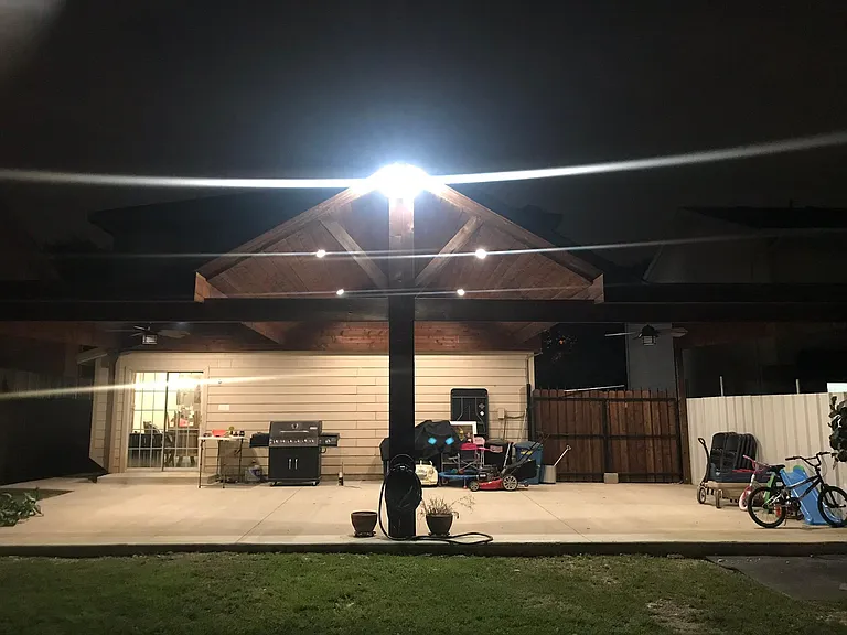 20ft by 40 ft Cedar Patio with concrete.