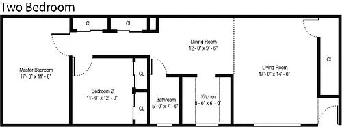 Floor plan 2-Bedroom