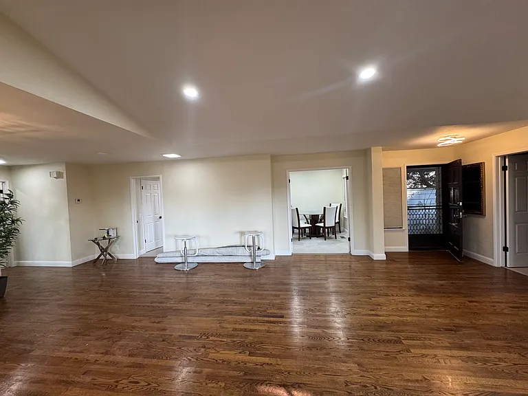 Dual entrances to kitchen and informal dining room