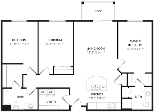 Floor plan 3x2 Dakota